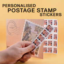 Load image into Gallery viewer, PERSONALISED SMALL POSTAGE STAMP STICKERS