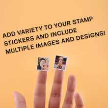 Load image into Gallery viewer, PERSONALISED SMALL POSTAGE STAMP STICKERS